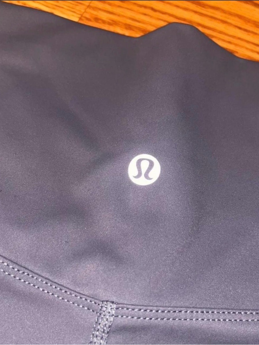 lululemon athletica Black Leggings with Reflective Logo